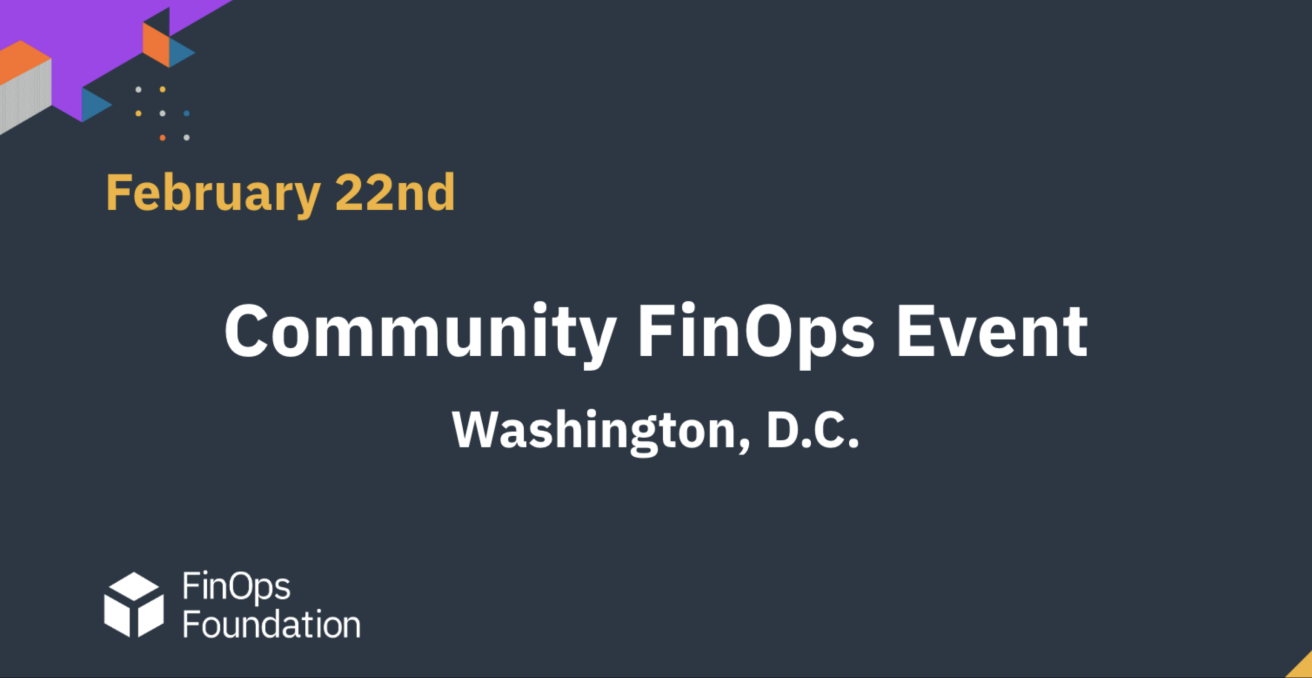 Upcoming FinOps Events